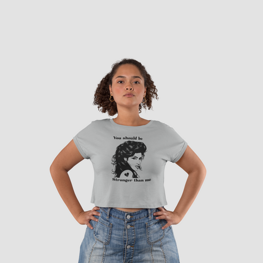 Crop Tee - Stronger Than Me